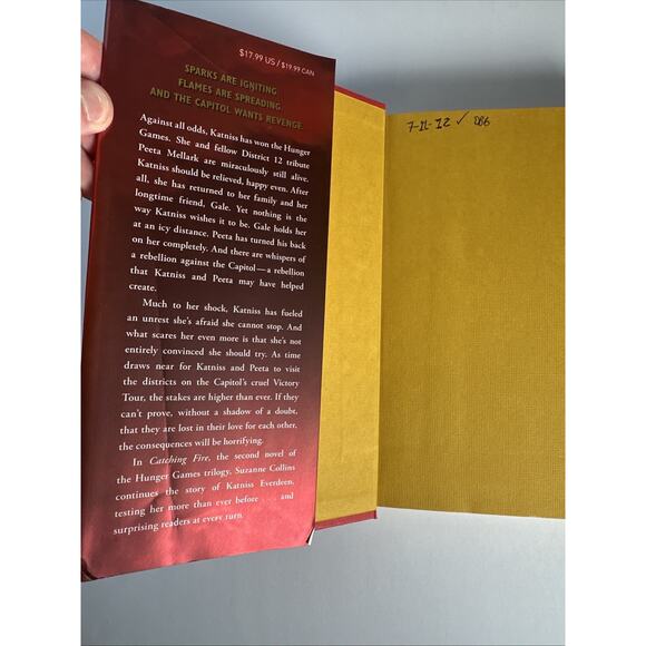 THE HUNGER GAMES CATCHING FIRE by Suzanne Collins 2009 1ST Edition - Picture 7 of 9